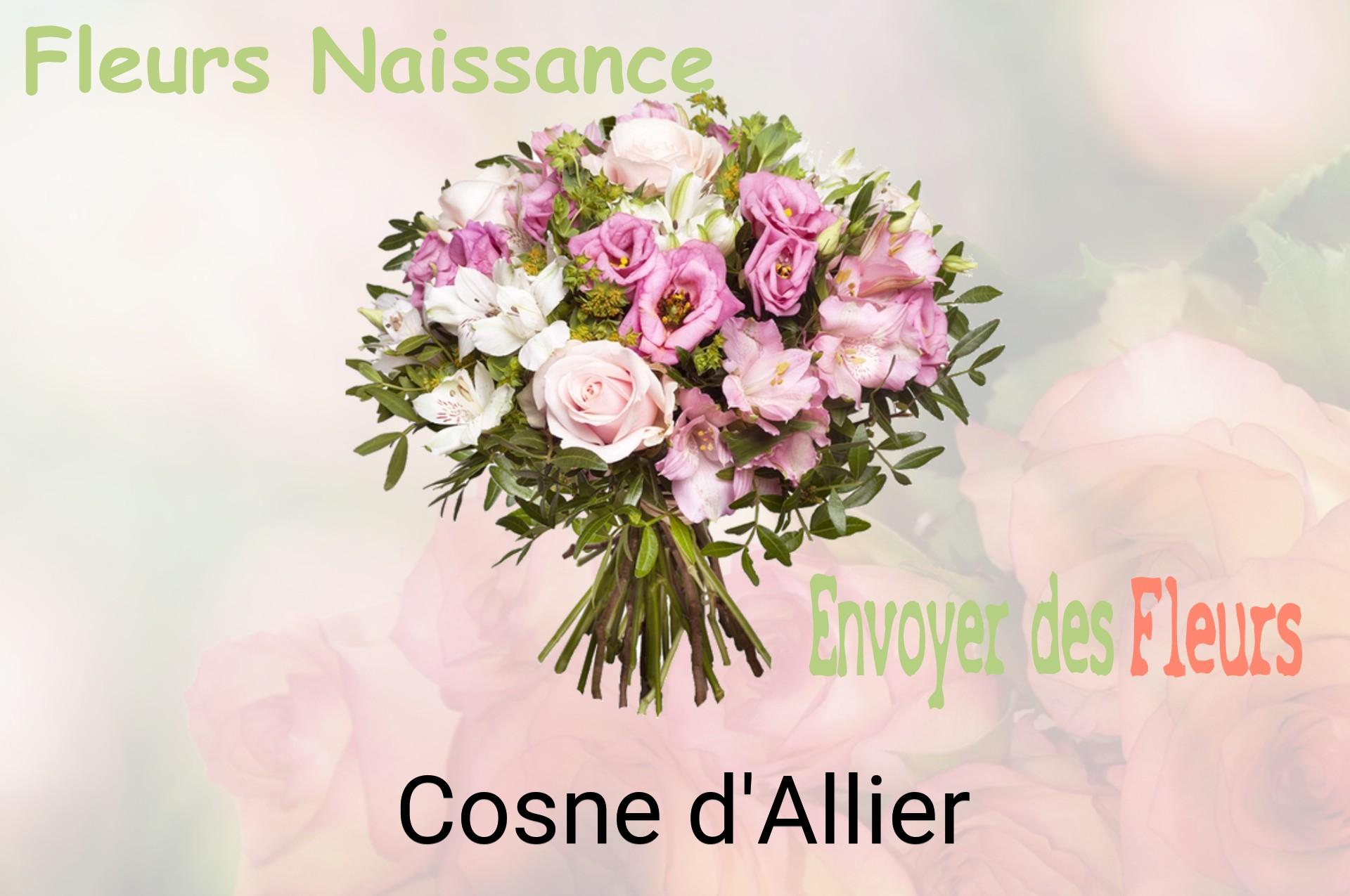 Bouquet de fleurs de naissance livré à Cosne-d'Allier