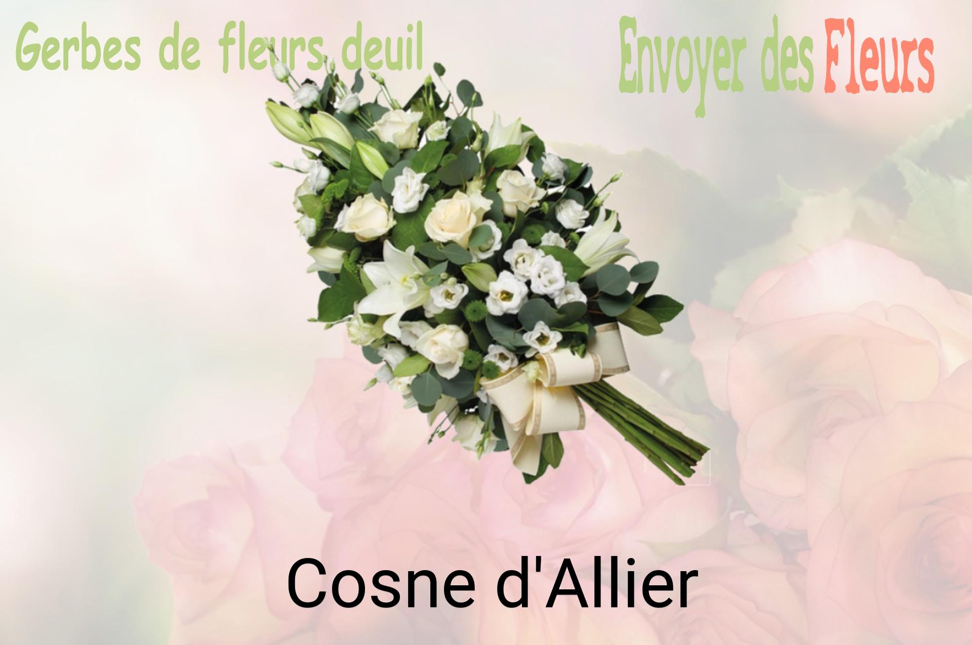 Gerbe de fleurs de deuil livrée à Cosne-d'Allier